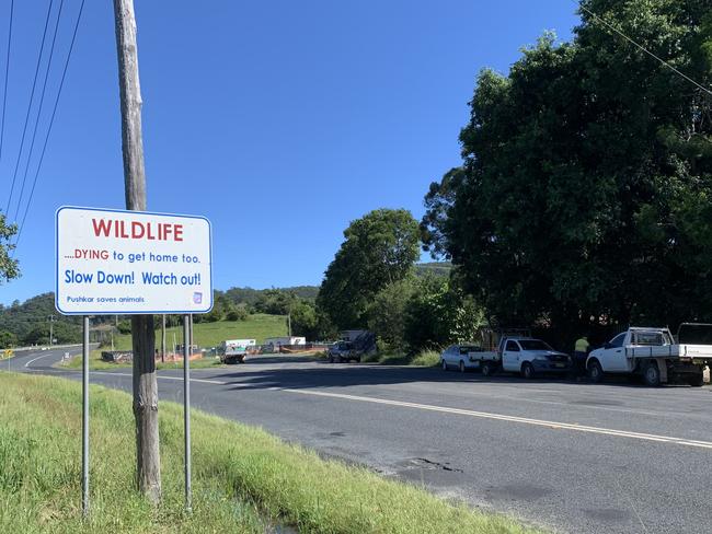 Coramba Road at the foot of Red Hill was closed through to the Coffs Harbour Lawn Cemetery at Karangi after an eBike fatality of an elderly man.