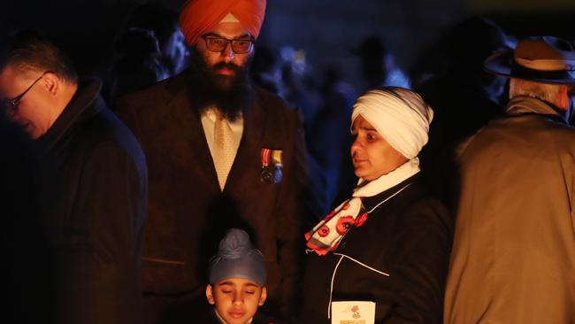 Distinguished guests at the Shrine of Remembrance in Melbourne. Picture: NCA NewsWire / David Crosling