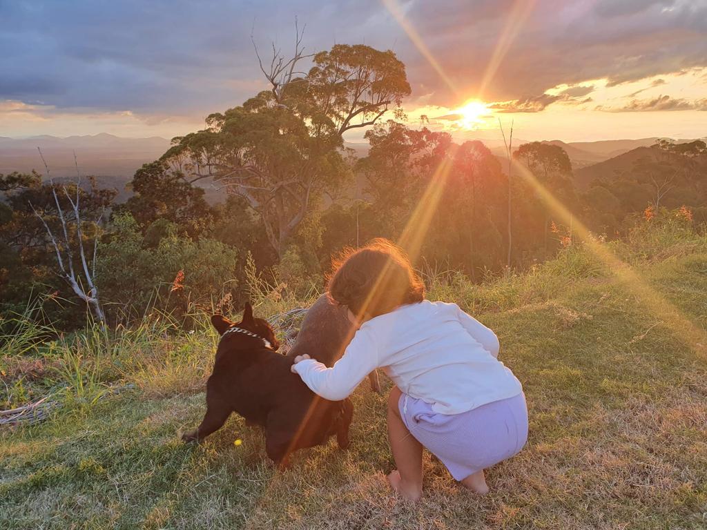 Little Adelynn is settling into Whitsunday life with her family as authorities continue to search for her mother Tahnee Shanks who went missing in Mexico a fortnight ago. Picture: Supplied