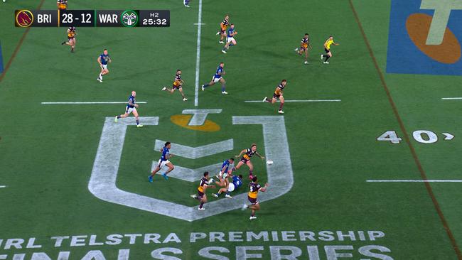 The forward pass from Reece Walsh that may cost the Broncos in the end.