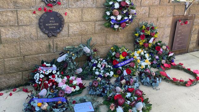 Wreaths at Upwey-Belgrave RSL.