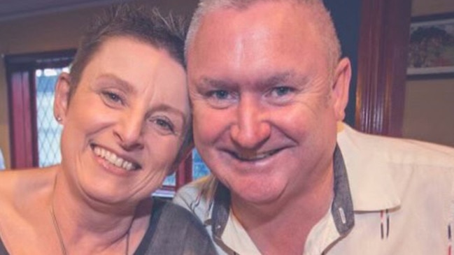 Darren with his wife Fiona. Picture: Supplied