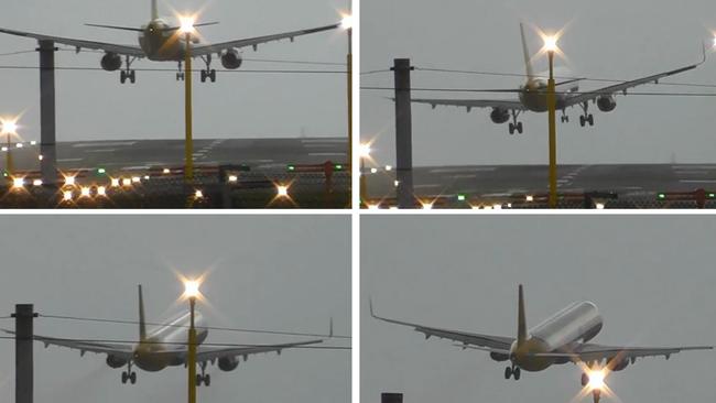 Manchester Airport: 130km/h Winds Force Plane To Abort Landing | Video