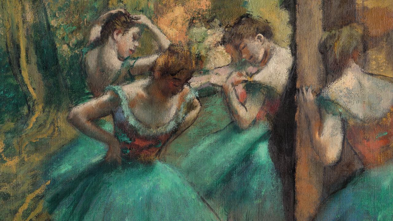 Dancers, Pink and Green by Degas.