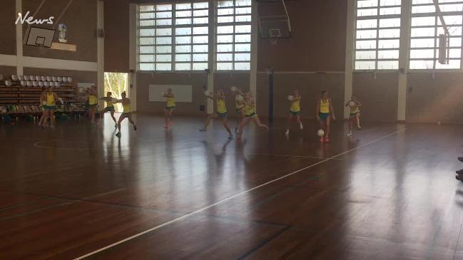 Diamonds netball training