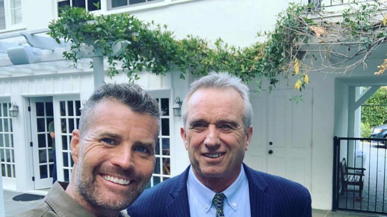 Pete Evans with prominent anti-vaxxer Robert F. Kennedy Jr, who has spoken on the dangers of vaccination and helped finance anti-vax groups. Picture: Instagram