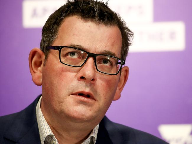 MELBOURNE, AUSTRALIA - NewsWire Photos AUGUST 3, 2020 : Victorian Premier Daniel Andrews announcing latest restrictions with the stage 4 lockdown of Greater Melbourne  as COVID-19 spreads across the state in a second wave. Picture : NCA NewsWire / Ian Currie