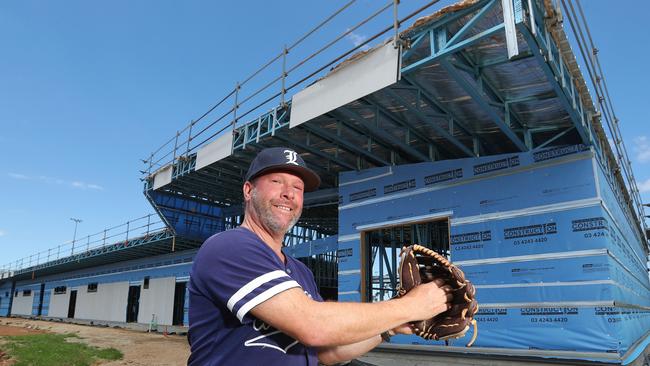Lara Baseball Club president Jarrod Fraim hopes to be playing at the new facilities by Round 1 next year. Picture: Alan Barber
