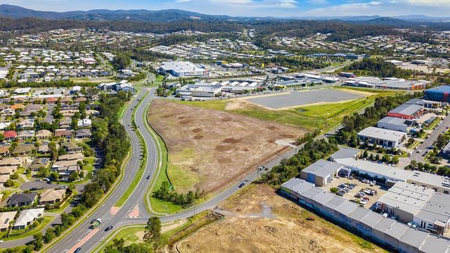 The parcel of land at the intersection of Kristins Lane and Days Rd, Upper Coomera, where a service station is planned.