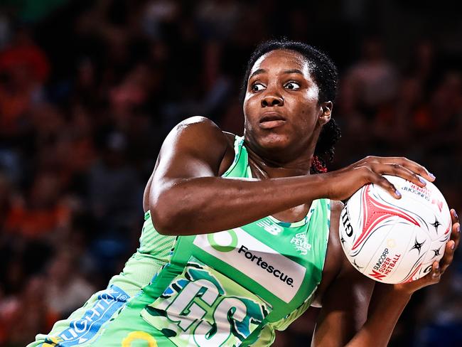 Jhaniele Fowler-Nembhard has the ability to do freakish things on the court. Picture: Getty