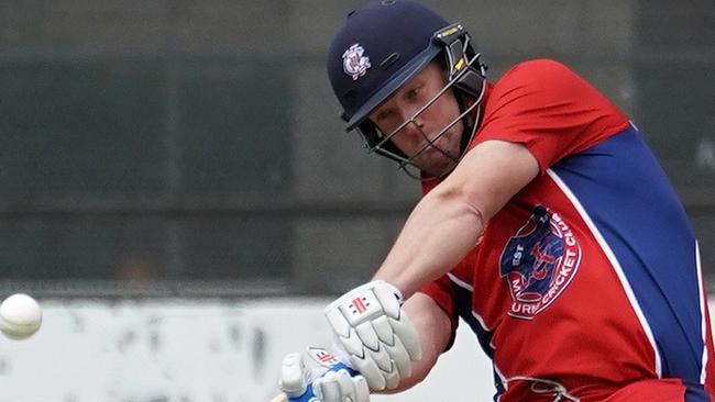 Cameron White on the attack for Melbourne.