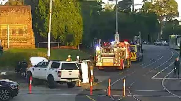 The Malvern Road collision. Picture: VicTraffic