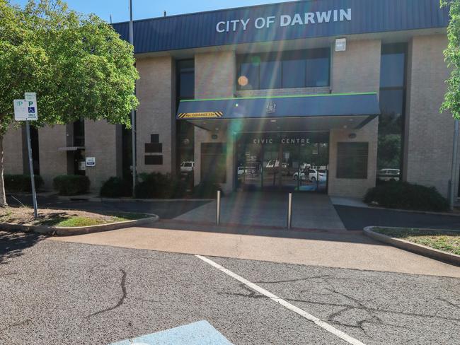 Darwin council are putting $477,000 into refurbishing their disabled parking spaces. Picture GLENN CAMPBELL