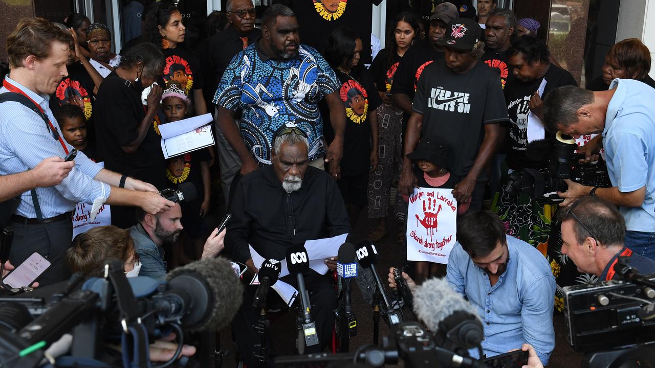 Ned Hargraves told media outside court: “We want to put a spear across (his) legs”. Picture: (A)manda Parkinson