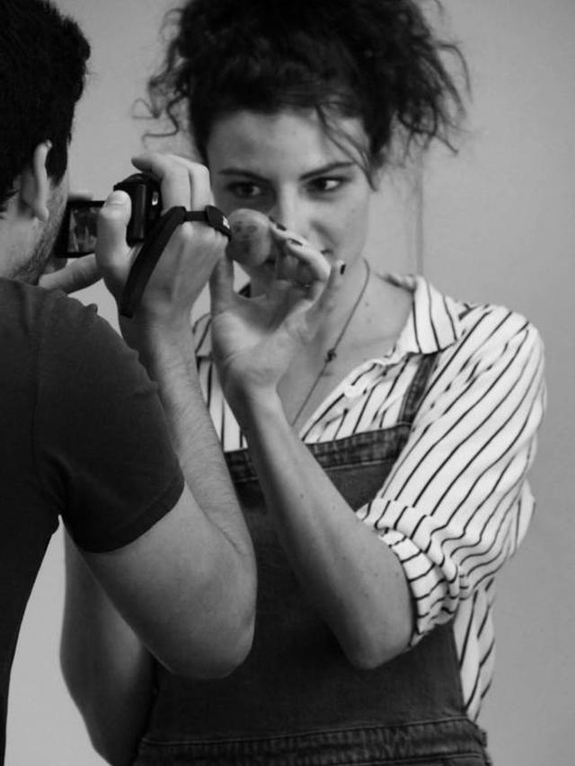 Olivia Jubb in rehearsals for Drift.
