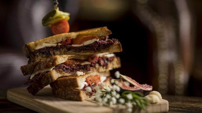 The native fusion toastie at The Doss House. Picture: Anna Kucera