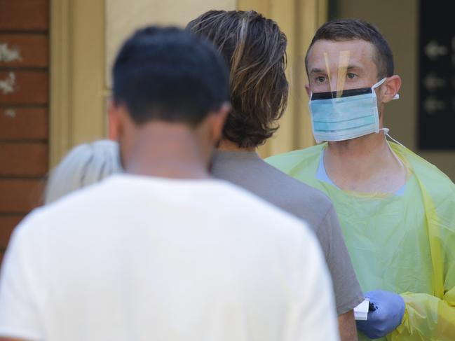 Pictured is the Covid-19 Testing Facility at the Prince of Wales Hospital in Randwick on the Wednesday 18th of March 2019.Picture: Christian Gilles