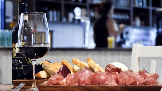 Antipasto della casa with homemade focaccia bread at What's in the Pot Sandgate.