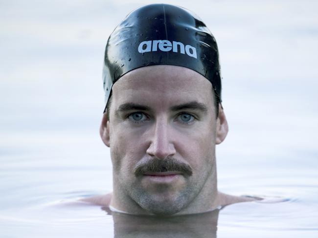 EMBARGO FOR TWAM 06 APRIL 2024. FEE MAY APPLY. Australian swimmer James Magnussen in Bondi on March 14, 2024. Magnussen will be taking part in the inaugural Enhanced Games. Nic Walker/TWAM