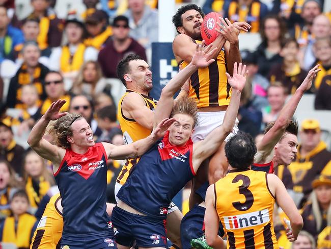 After 11 years at Hawthorn performing at the top level, family rightly now takes priority for Rioli. Picture: Getty Images