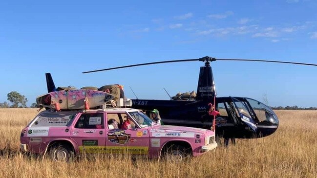 The Katastrophy Wives catching up with some air support.