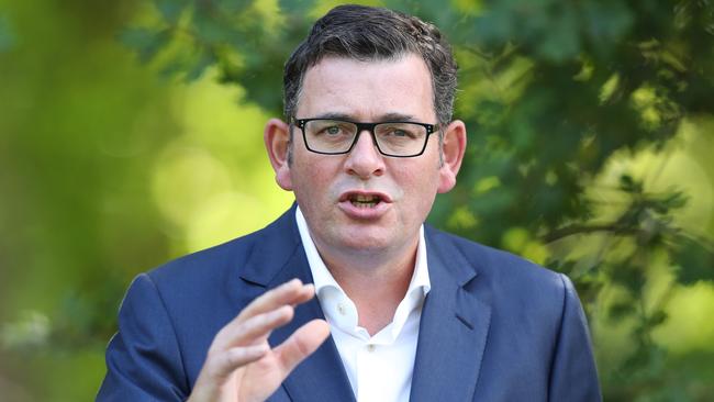 Victorian Premier Daniel Andrews at a COVID press conference. Picture: NCA NewsWire