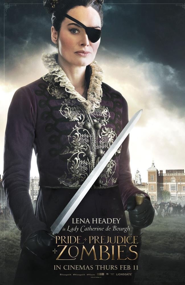 Warrior woman … Lena Headey in Pride and Prejudice and Zombies.