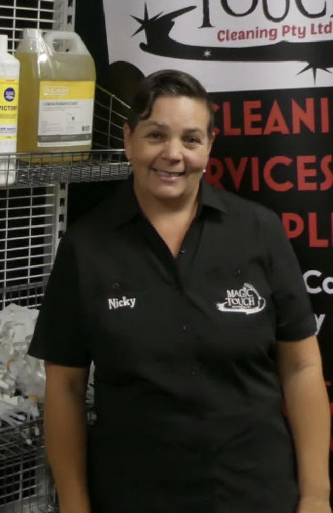 Nichole Molloy has been with Magic Touch Cleaning for about eight and a half years. Picture: contributed.