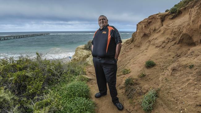 Aboriginal Heritage Committee head Mark Koolmatrie has some concerns over the decision to allow mining exploration on Lake Torrens. Picture: Roy Van Der Vegt