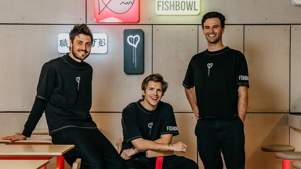 Fishbowl founders Nathan Dalah, Nic Pestalozzi and Casper Ettelson.