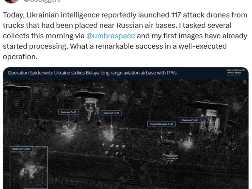 There were 117 drone attacks. Picture: X