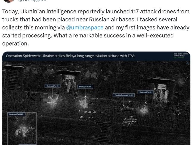 There were 117 drone attacks. Picture: X