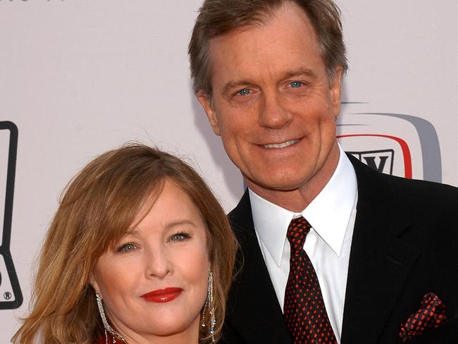 Collins and ex-wife Faye Grant in 2005. Picture: Stephen Shugerman/Getty Images