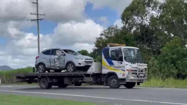 The car involved in the Koumala crash on April 18