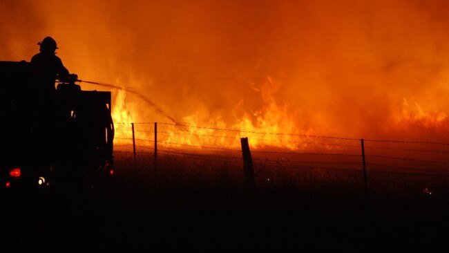 Bushfires at Taggerty, near Marysville, on weekend of 7 and 8 February, 2009. Picture: Supplied/Stephen Henderson.