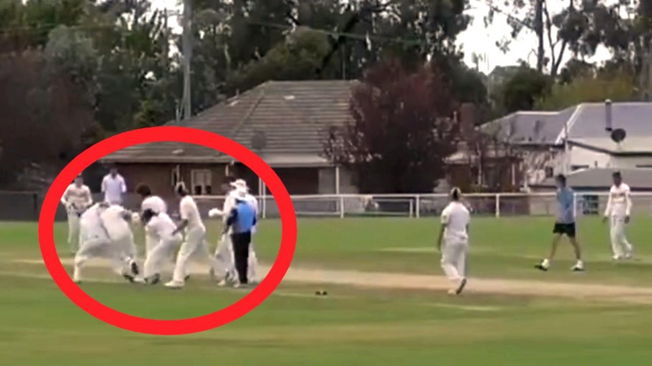 Appalling scenes as wild cricket brawl erupts