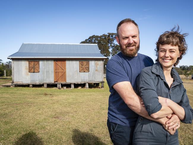 Patrick Elliott and Tami Simpson moved to a property at Groomsville for a treechange, Wednesday, June 28, 2023. Picture: Kevin Farmer