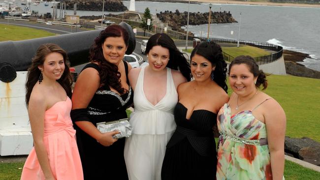 St Patrick’s College, Campbelltown year 12 students celebrating their formal in Wollongong in 2012.