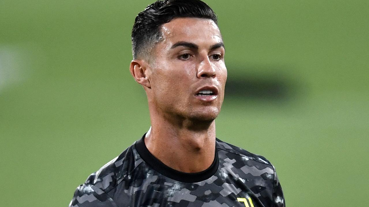 Juventus' Portuguese forward Cristiano Ronaldo warms up before the 56th Joan Gamper Trophy friendly football match between Barcelona and Juventus at the Johan Cruyff Stadium in Sant Joan Despi near Barcelona on August 8, 2021. (Photo by Pau BARRENA / AFP)