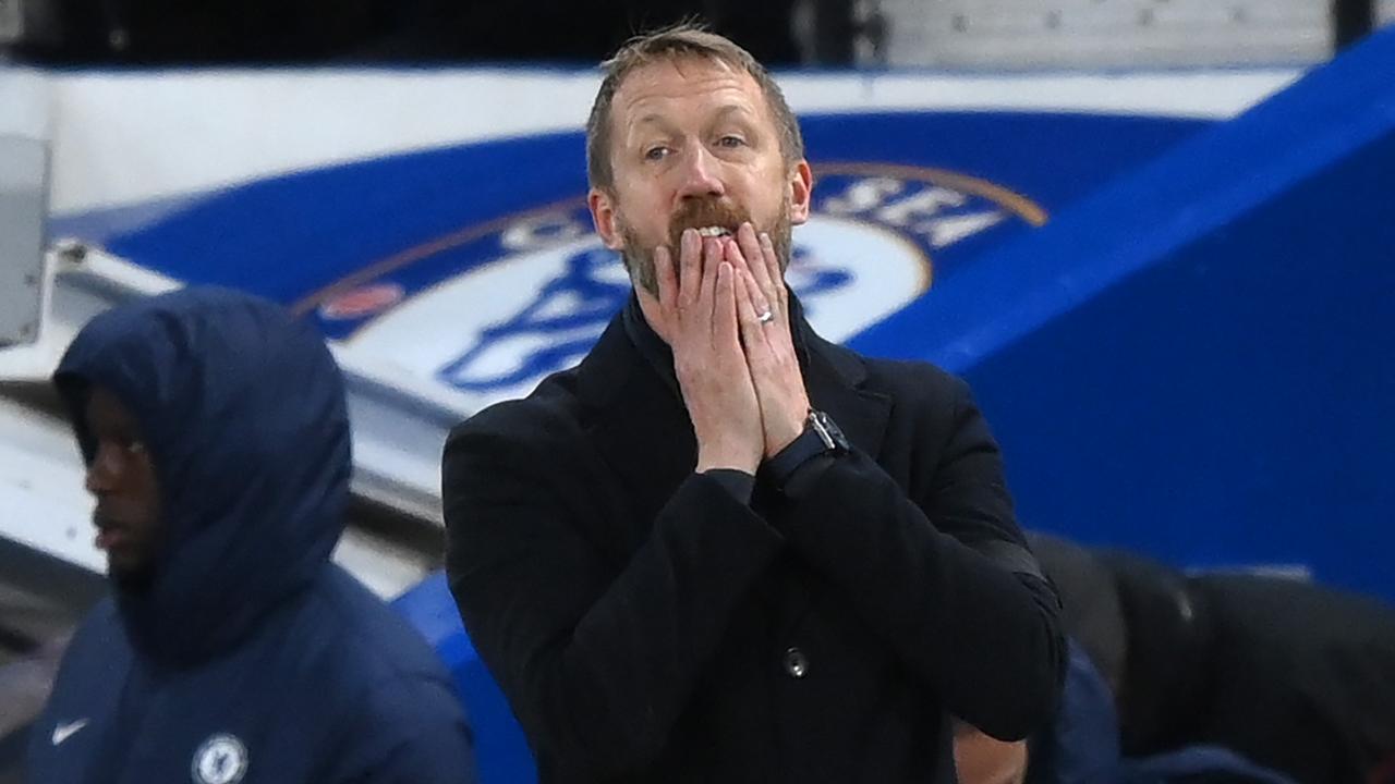 Chelsea boss Graham Potter is up against it. (Photo by Justin Setterfield/Getty Images)