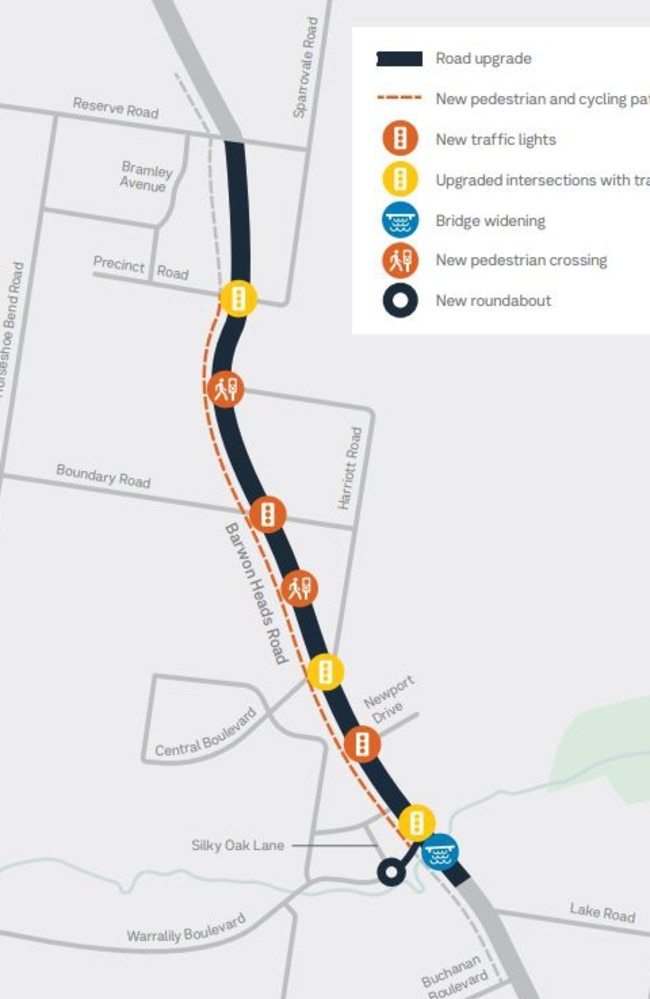 Stage two of the Barwon Heads Rd redevelopment project. Source: Big Build website.