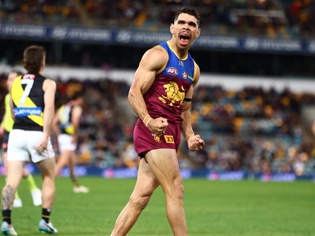 Brisbane is within touching distance of a top-two finish. Picture: Chris Hyde/AFL Photos/via Getty Images