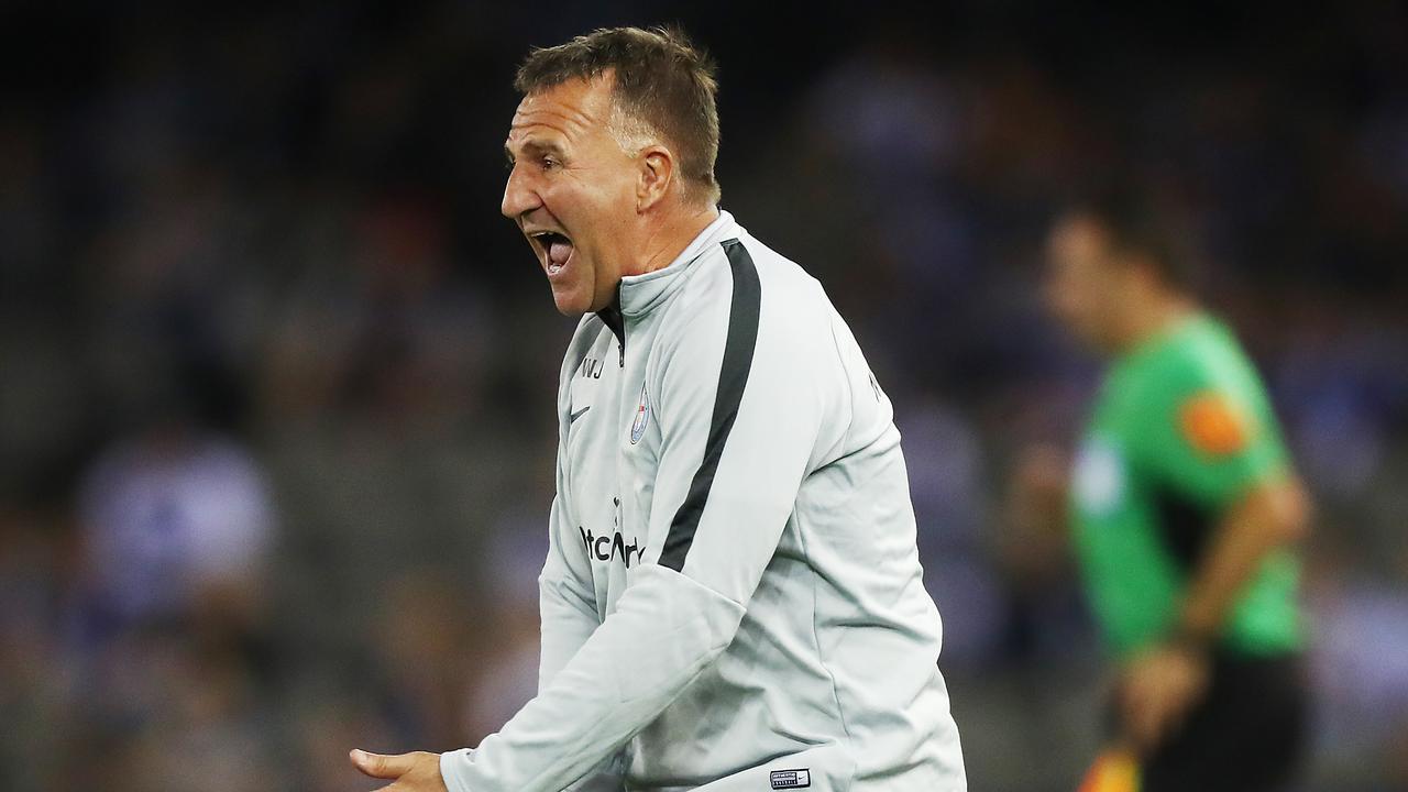 Under fire Melbourne City coach Warren Joyce has attempted to explain his mid-interview walkout.