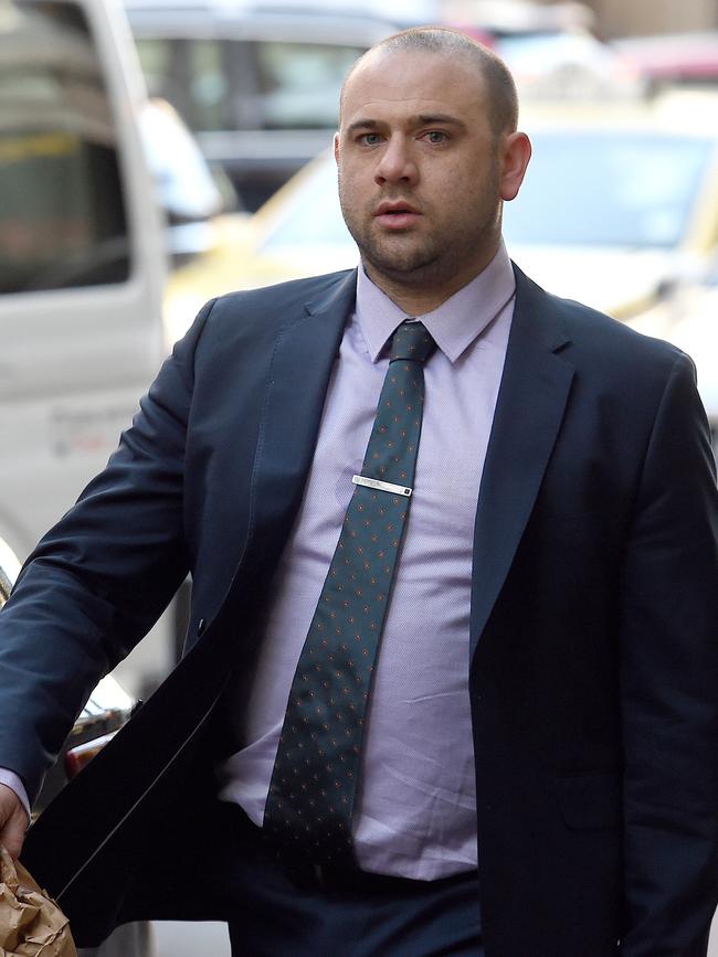 Tim Demetriou arriving at court last week. Picture: Tony Gough