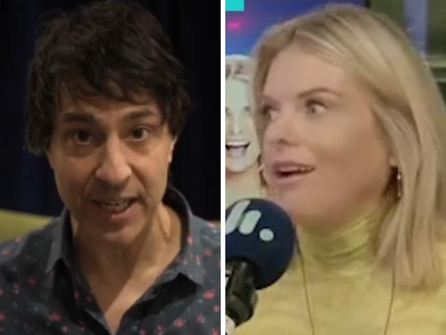 Arj Barker and Erin Molan.