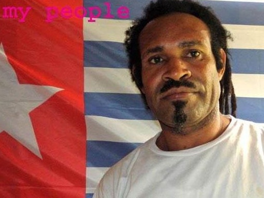 Sebby Sambom from Papua Liberation group.