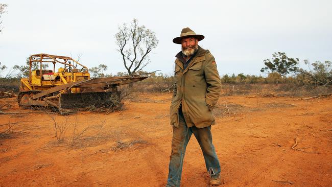 James Foster pictured on his farm 90km west of Walgett. Picture: Sam Ruttyn