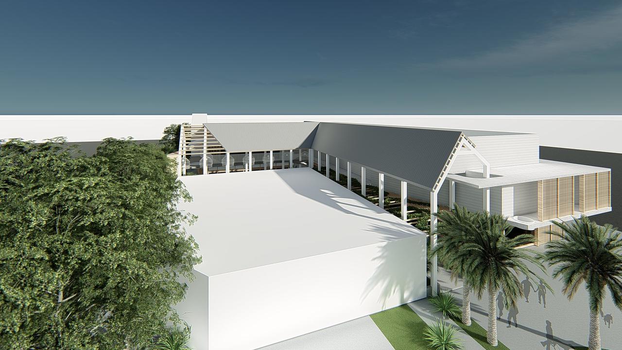 Artist's impression of the proposed development, Enjae Noosa Hub at 6 Lanyana Way, Noosa Junction.