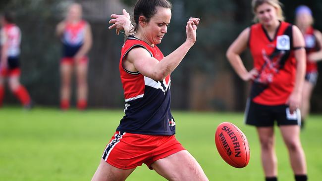 VFL Women's power house Darebin Falcons v Knox, at Schultz Reserve in Wantirna. Picture: Ellen Smith