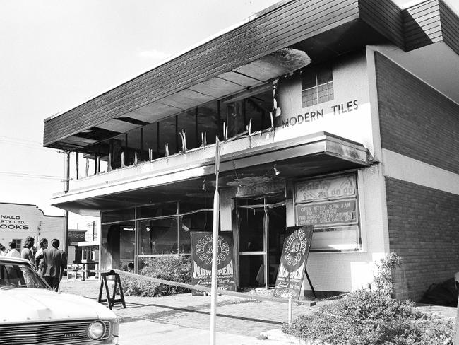 Brisbane’s Whiskey Au Go Go nightclub after the firebombing